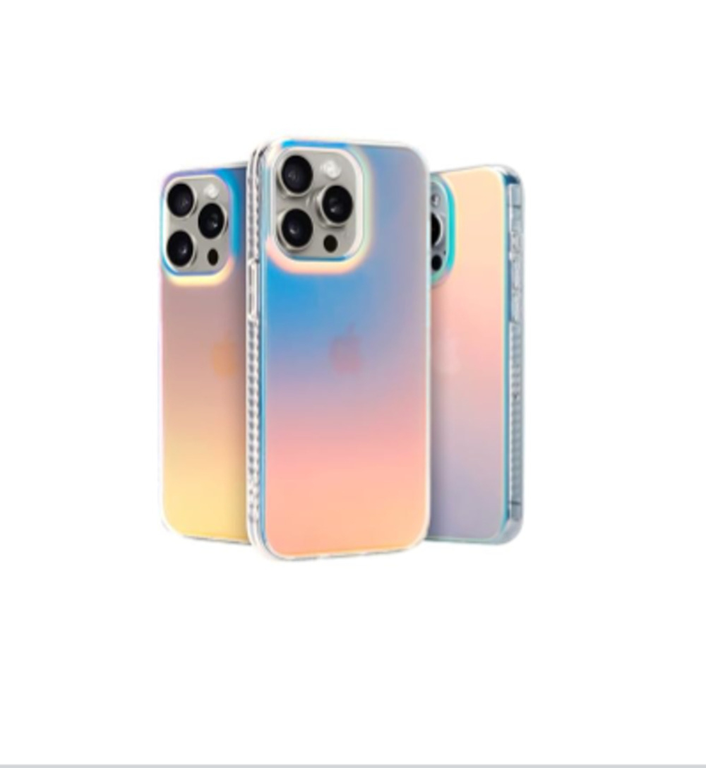 iPhone 15 Pro Case [Compatible with Magsafe] Fluorescent Holographic Iridescent